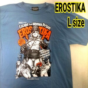 希少 レア エロスティカ ロッキンジェリービーン Tシャツ Lサイズ セクシーsexy EROSTIKA Rockin' Jelly Bean PRISON女子刑務所からの脱出