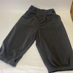 155 beautiful goods senso Uni ko handling lady's wide pants sarouel pants .matsuo Inter National gray stripe 