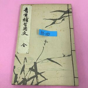 B18-080 青年補習用文全 記名塗りつぶし有り（インク滲み有り）