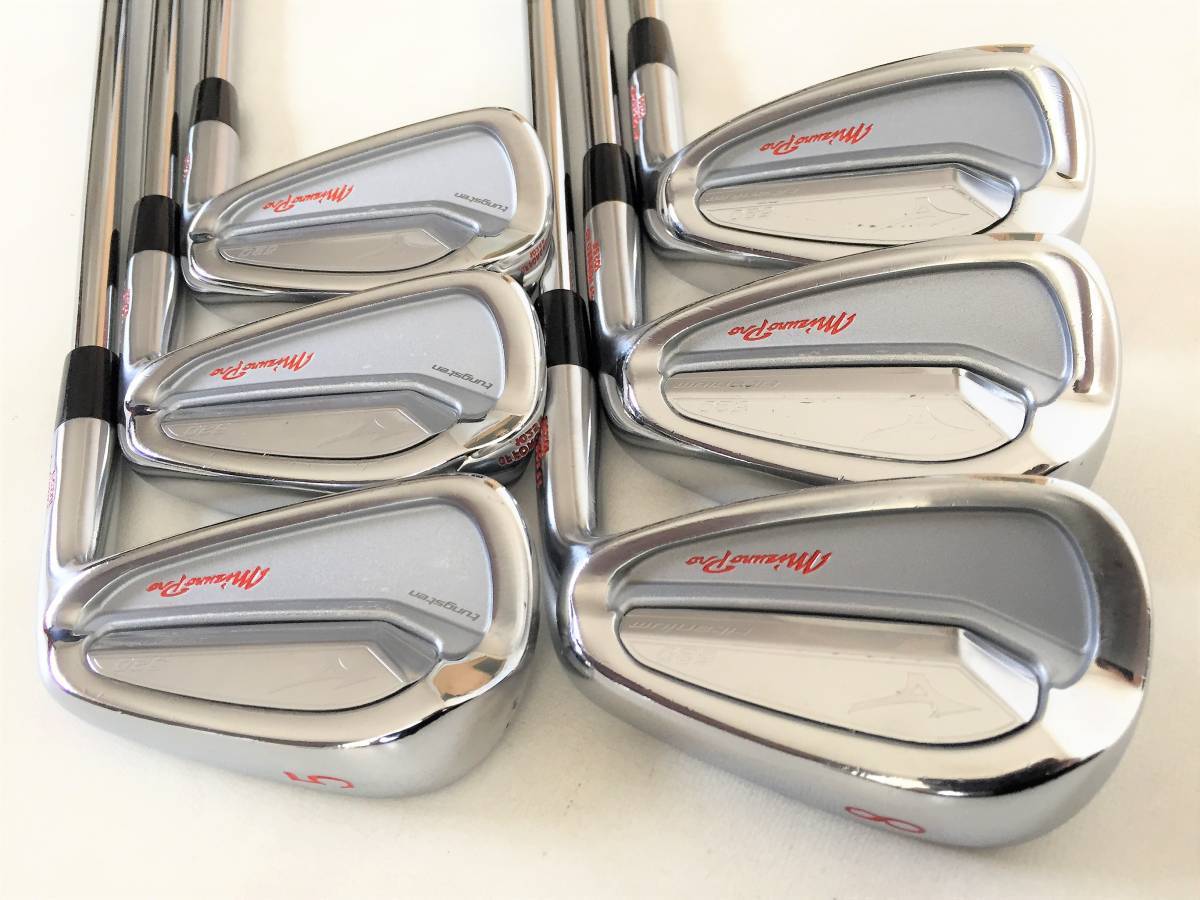 美品 ミズノプロ MIZUNO PRO 520 TITANIUM アイアン 5-PW 6本 NS