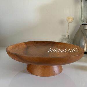  wooden cake stand hole cake wood plate party birthday cake pcs fruit plate 
