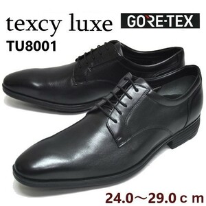 箱付き新品★アシックス/texcy luxe/テクシーリュクス【28.0 EEE/黒】GORE-TEX/ゴアテックス採用/本革プレーントゥ/dress shoes◆TU8001