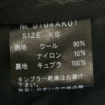 日本製★HYSTERIC GLAMOUR★ウール/ミニタイトスカート/裏地付き【XS/暗グレー/ヒョウ柄/レオパード】ヒステリックグラマー◆BF852_画像3