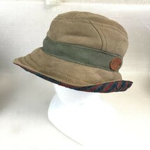 CANTERBURY/カンタベリー★ムートン/レザーハット/内側ウール【サイズM/beige/ベージュ】hat/cap◆XCB128_画像1