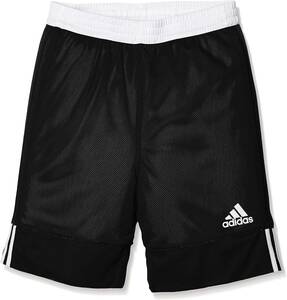 [KCM]Z-2adi-286-160* exhibition goods *[ Adidas ] Junior basketball shorts reversible FWM49-DX6379 black 160