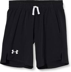 [KCM]Z-2under-392-YMD* exhibition goods *[ Under Armor ] Junior training half u-bn short pants 1351766 black YMD