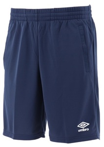 【KCM】Z-umbro-272-L★展示品★【UMBRO/アンブロ】メンズ　WRワンポイントドライショーツ　サッカー　UMUPJD87　ネイビー　サイズ L