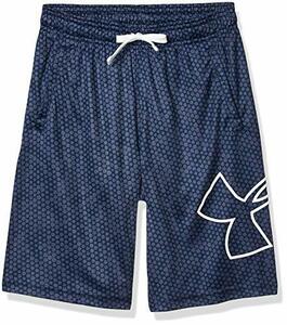 [KCM]Z-2under-340-YMD* exhibition goods *[ Under Armor ] Junior training shorts short pants 1342064 navy series YMD