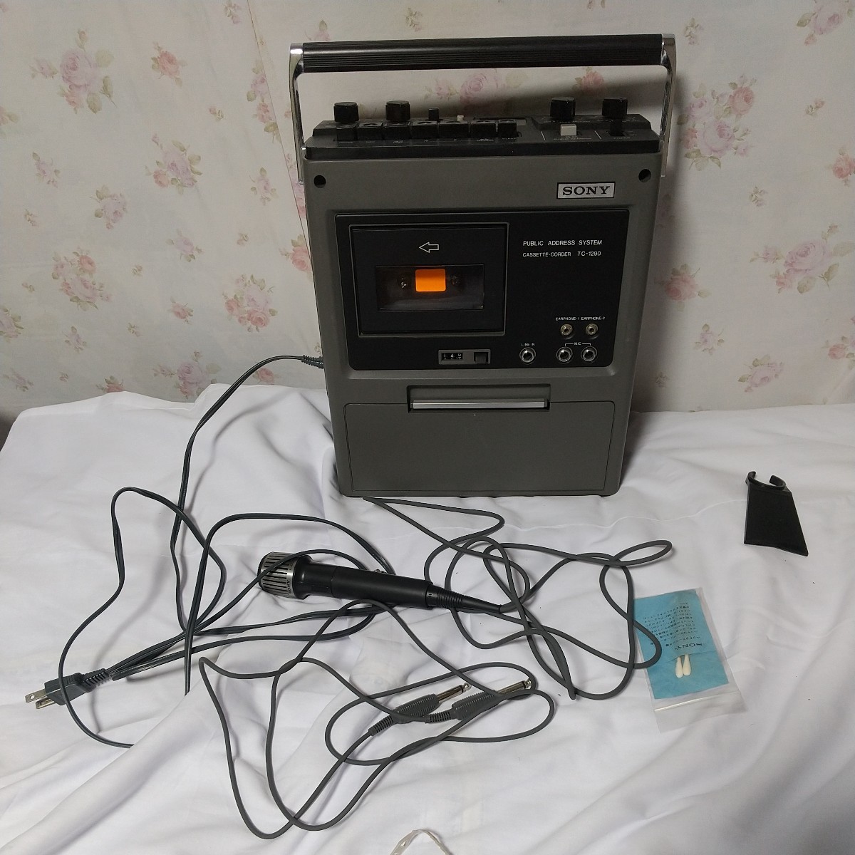 買蔵 SONY CASSETTE-CORDER TC-1460動作確認済み 昭和51年