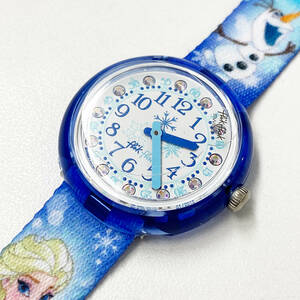 FLIK FLAKflikf подставка SWATCH дыра . снег. женщина .FLNP023 Швейцария производства Kids наручные часы голубой кварц 30mm