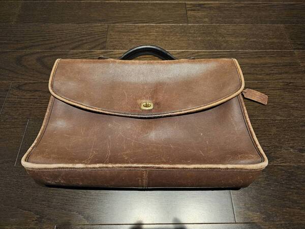 COACH コーチ 5265 ビジネスバッグ オールドコーチ ターンロック ブリーフケース ブラウン