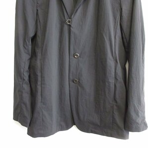 美品 19SS KAZUYUKI KUMAGAI カズユキクマガイ Ny Stretch Taffeta 2B Jacket Black テーラードジャケット KG91-010 サイズ1 ブラックの画像6