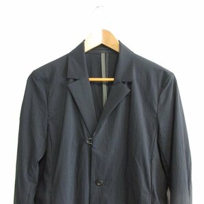 美品 19SS KAZUYUKI KUMAGAI カズユキクマガイ Ny Stretch Taffeta 2B Jacket Black テーラードジャケット KG91-010 サイズ1 ブラックの画像4