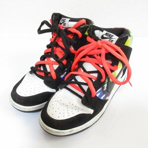 美品 NIKE SB ナイキ DUNK HIGH PRO TEST PATTERN ダンクハイプロ スケートボード ハイカットスニーカー CZ2253-100 US9 27cm マルチカラー