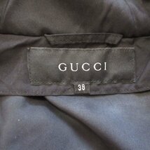 ほぼ美品 GUCCI グッチ トムフォード期 1999年モデル シルクブレンド 2way フード付き アノラックパーカー ブルゾン 38 ブラック_画像4