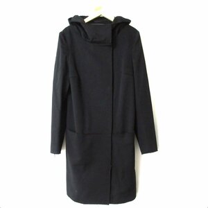 прекрасный товар TONELLO тон ro Loro Piana ткань f-ti кнопка-застежка длинный длина f- dead пальто длинное пальто 38 черный 073