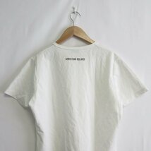 美品 CHRISTIAN ROLAND クリスチャンローランド 半袖 ロゴプリント クルーネック Tシャツ カットソー L ホワイト_画像7