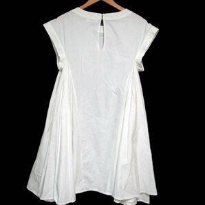 美品 Merlette マーレット NAARDEN DRESS ナールデンドレス ひざ上丈 フレンチスリーブ ワンピース ショートドレス XS ホワイト C0704の画像2