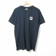 美品 UNDEFEATED アンディフィーテッド ロゴプリント クルーネック 半袖 Tシャツ カットソー L ブラック_画像2