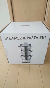 【新品未使用】【MEYER（マイヤー）】鍋/スチーム&パスタセット