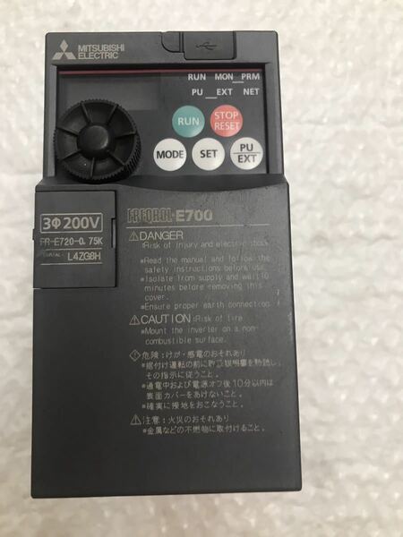 三菱電機インバーター FR-E720-0.75K 動作保証 [インボイス発行事業者]
