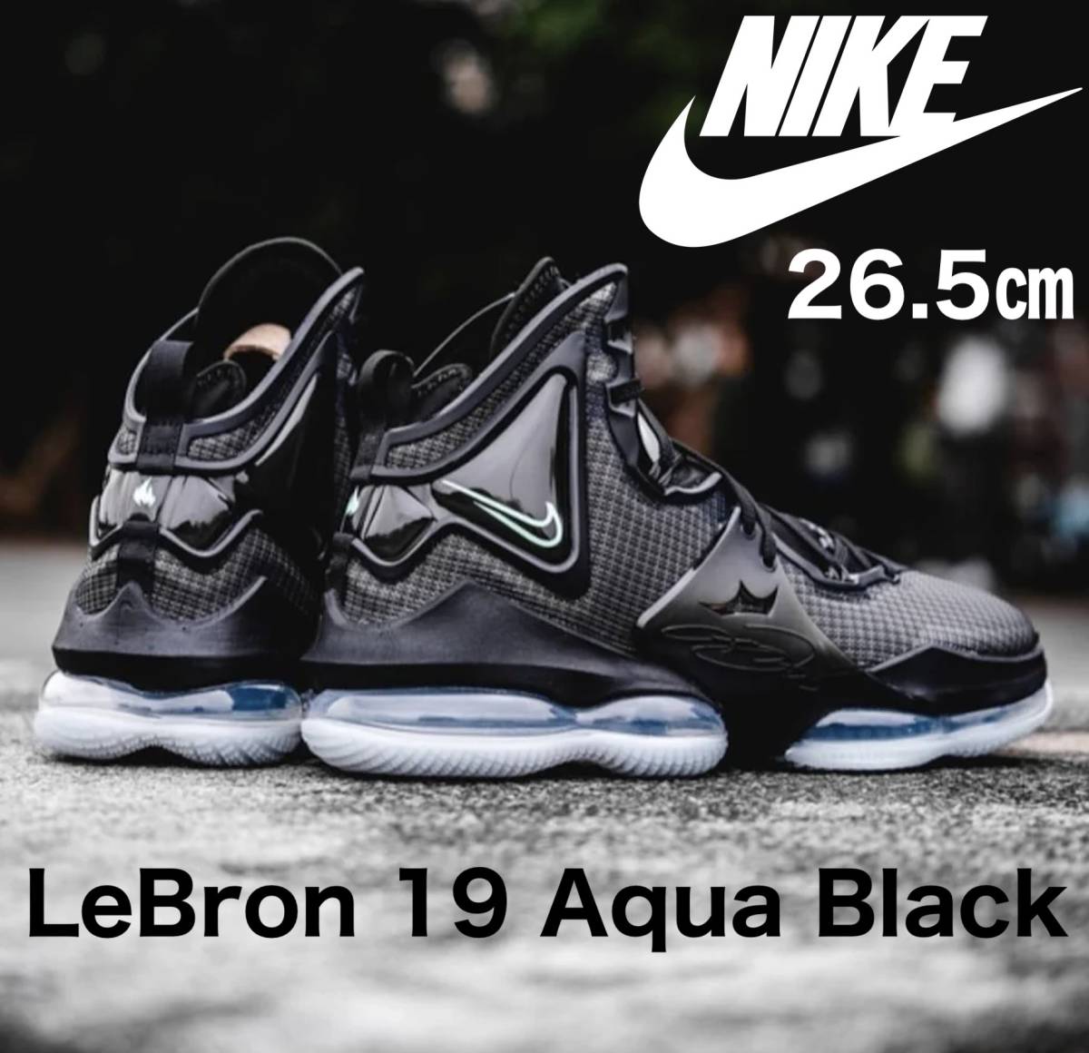 モデル出品 新品 26 5cm ナイキ レブロン 19 トリプルブラック Nike