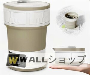 新入荷★小型 トラベルケトル 折りたたみ 電気ケトル 600ml 電気ポット 携帯用 304ステンレス製ケトル 湯沸かし器 シリコン伸縮式 旅行用