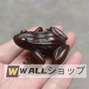 新入荷★！純銅製 カエル 伝統工芸品 置物 細密彫刻 車内置物 茶道具