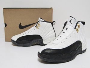 96年製 1996 VTG NIKE AIR JORDAN 12 ORIGINAL TAXI 130690-101 US9 27cm ナイキ エアジョーダン タクシー 白黒 オリジナル ビンテージ