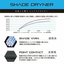 半袖シャツ ( ネイビー3L ) New シェイドドライナー スポーツウェア 遮熱 速乾 UVカット 消臭 反射プリント ストレッチ 作業着_画像3