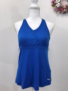 1360 женский [ PUMA ] новый товар основная цена Y6,900 спорт одежда безрукавка tops размер :L цвет : голубой 