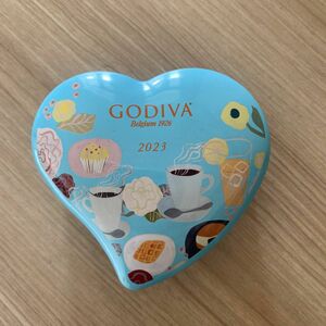 GODIVA ゴディバ　2023 空き缶　水色
