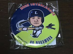 埼玉西武ライオンズ　 中村剛也　60 LIONSガチャ　東京ヤクルトスワローズ コラボVer. 缶バッジ