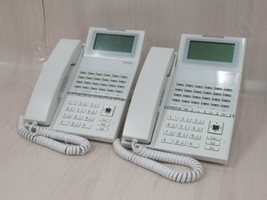 Ω XL2 13806# 保証有 キレイめ 日立【 HI-24G-TELSDA 】(2台セット) 20年製 HITACHI 24ボタン標準電話機 領収書発行可能
