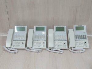 Ω ZZ# 13844# 保証有 キレイめ 日立【 HI-24G-TELSDA 】(4台セット) 20年製 HITACHI 24ボタン標準電話機 領収書発行可能