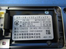 ▲Ω保証有 ZA2 5766) ZX-DCL-PS-(1)(K) NTT αZX デジタルコードレス電話機 中古ビジネスホン 領収書発行可能 同梱可 21年製 V7.00_画像2