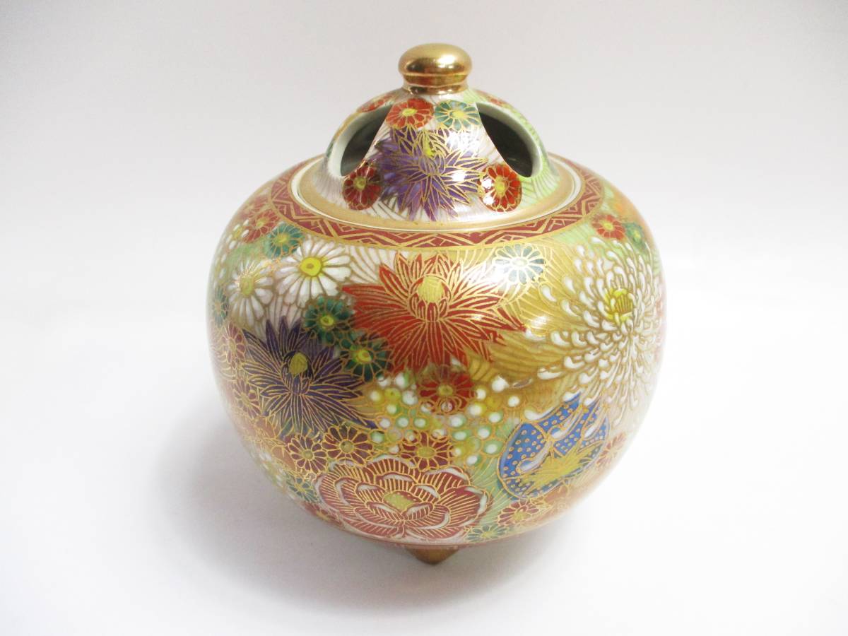 九谷 脚付 鳳凰文香炉 | proroute.com.br