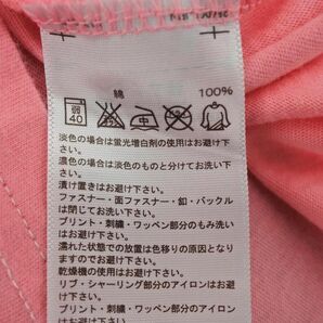 ネコポスOK adidas アディダス ロゴ プリント 半袖 Tシャツ sizeL/ピンク ■◆ ☆ dfb4 レディースの画像4