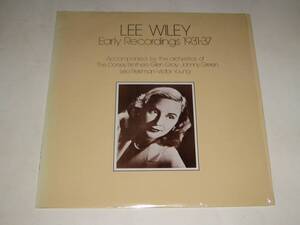 ★名盤！LEE WILEY／EARLY　RECORDINGS　1931‐37　■リー・ワイリー■　　入手困難！