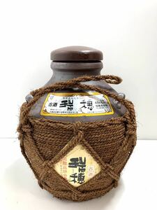 三升縄巻(壺) 古酒(クース) 瑞穂酒造(みずほ) 43度　5.4l 泡盛　国際品評会金賞に輝く製造元の泡盛　開栓　残半量　詰日2004,06,26