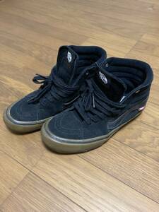 ◆【中古品】VANZ SK8-HI PRO BLACK/GUM USサイズ7.5