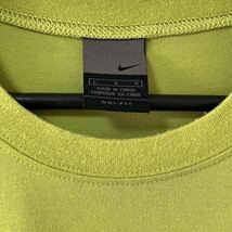 ■激レア■00s NIKE ライムグリーン 刺繍 Tシャツ L XL相当 ナイキ ワンポイント 90s ビンテージ_画像3