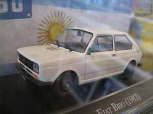 即決可★New海外販売品アトラス1/43FIAT BRIO(1987) ホワイト★