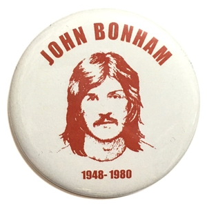 デカ缶バッジ 58mm JOHN BONHAM ジョンボーナム Led Zeppelin レッド・ツェッペリン Jimmy Page