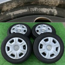 トヨタ純正JZS153 クラウン15インチスチール& 195/65R15 DUNLOPラジアルタイヤ4本セット_画像1