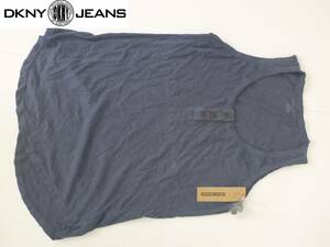 新品 DKNY JEANS ダナキャラン ジーンズ★紺　ネイビー　タンクトップ　カジュアル　M～L　