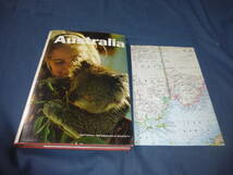 洋書「Australia」 National Geographic Society　オーストラリア　英文　1968年　地図付　写真集_画像1