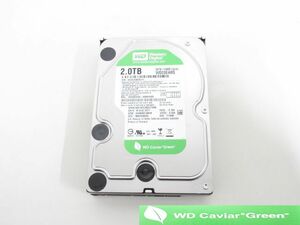 W8161R WesternDigital 内蔵HDD 3.5インチHDD 2TB WD20EARS-00MVWB0 SATA 【正常判定】