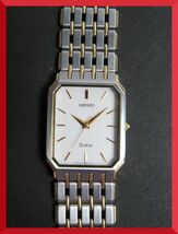 美品 セイコー SEIKO ドルチェ DOLCE クォーツ 3針 純正ベルト 5E31-5A40 男性用 メンズ 腕時計 V311 稼働品_画像1