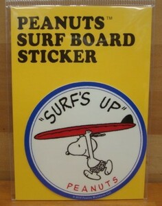 新品SNOOPY PEANUTS SURF BOARD STICKER（スヌーピーサーフボードステッカー） SNP-19002